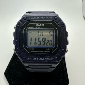 Casio Illuminator Blue Alarm Chronograph Mens Quartz Sport Watch